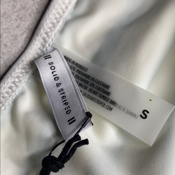 SOLID & STRIPED The Meghan Bottoms Green Stripe - Picture 4 of 4